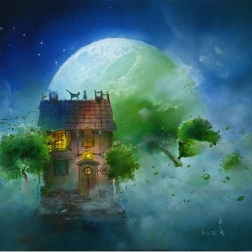 Painting for sale online - Dreams of Apple Leaves
