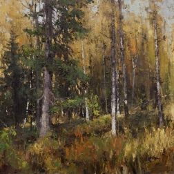 Painting for sale online - Walking in the autumn forest