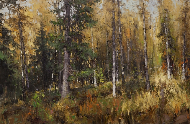 Painting for sale online - Walking in the autumn forest