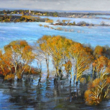 Painting for sale online - Flooding of the Lena River