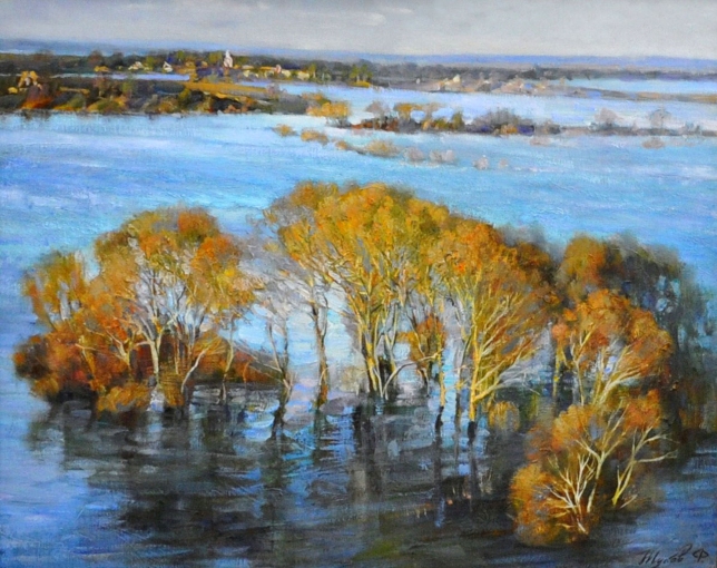 Painting for sale online - Flooding of the Lena River