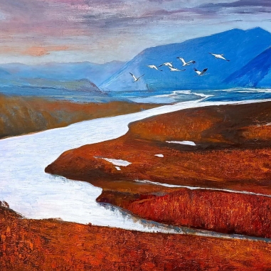 Painting for sale online - Indigirka River Valley