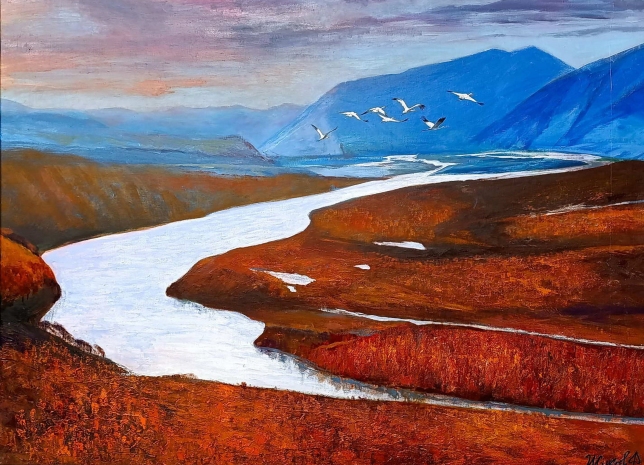 Painting for sale online - Indigirka River Valley