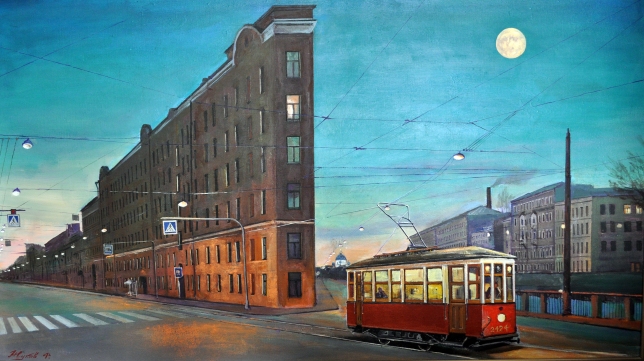 Painting for sale online - The last tram