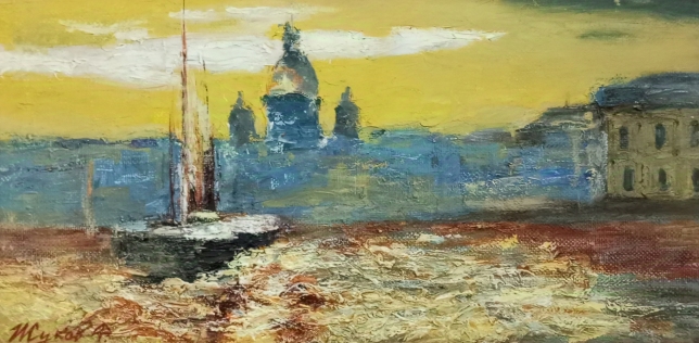 Painting for sale online - Gold city