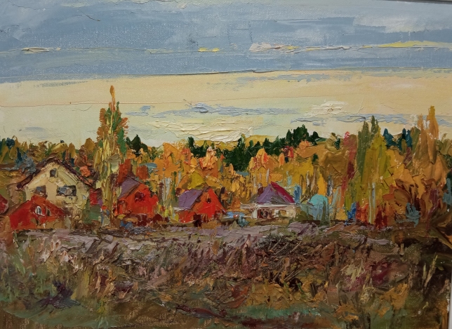 Painting for sale online - Autumnal multicolor