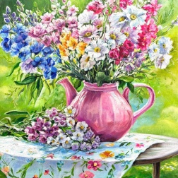 Painting for sale online - Summer in a pink jug