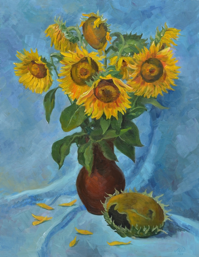 Painting for sale online - Sunflowers
