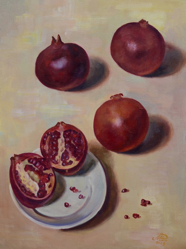 Painting for sale online - Pomegranates