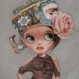 Painting for sale online - Girl with a ladle