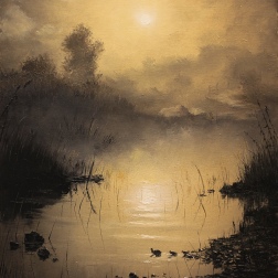 Painting for sale online - At the pond
