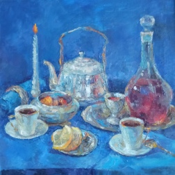 Painting for sale online - Still life with silver