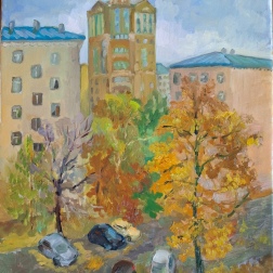 Painting for sale online - October in Zamoskvorechye