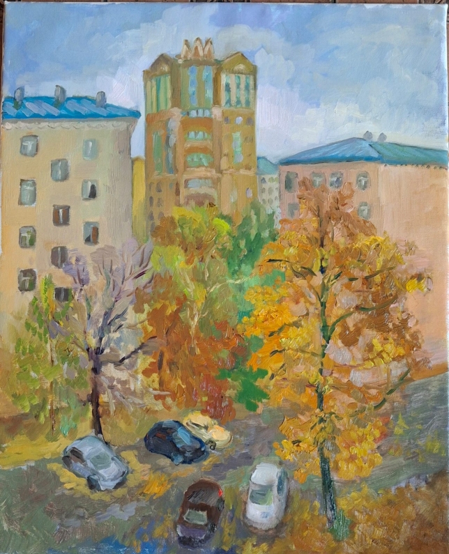 Painting for sale online - October in Zamoskvorechye