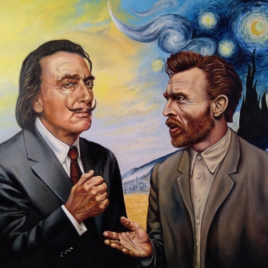 Painting for sale online - The Conversation between Dali and Van Gogh