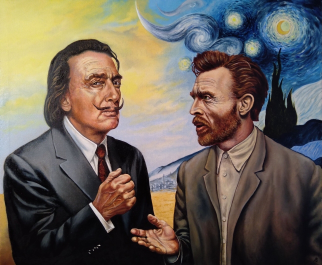 Painting for sale online - The Conversation between Dali and Van Gogh