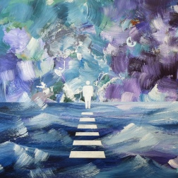 Painting for sale online - The Looking Man