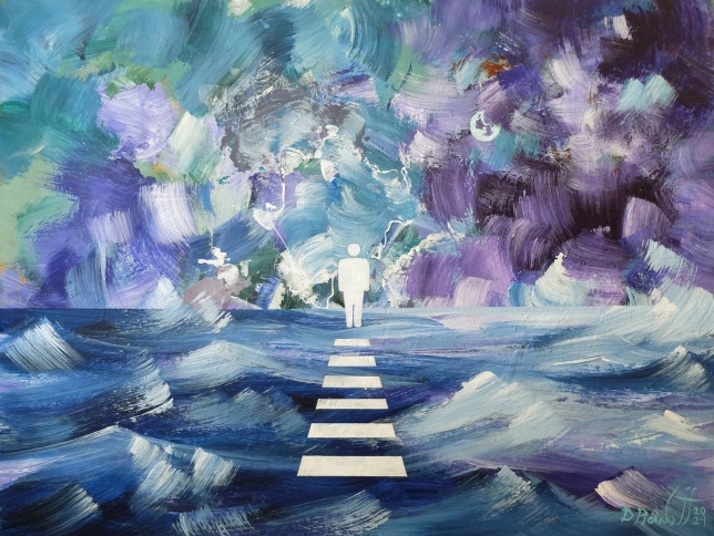 Painting for sale online - The Looking Man