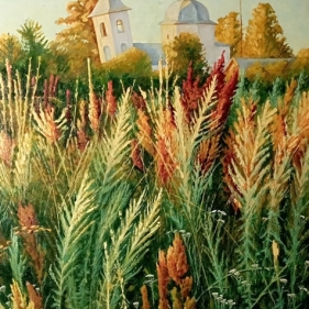 Painting for sale online - Village church