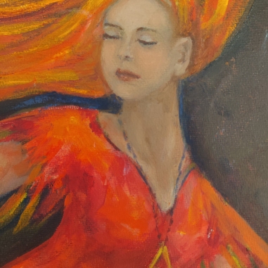 Painting for sale online - Огненный фламенко