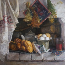 Painting for sale online - In a Russian stove