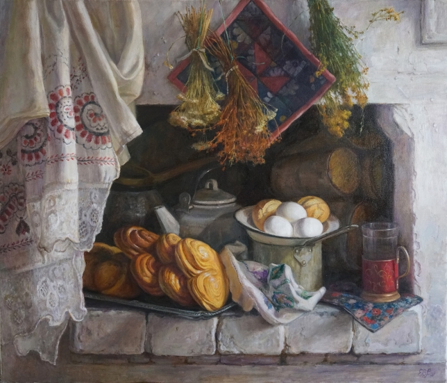 Painting for sale online - In a Russian stove