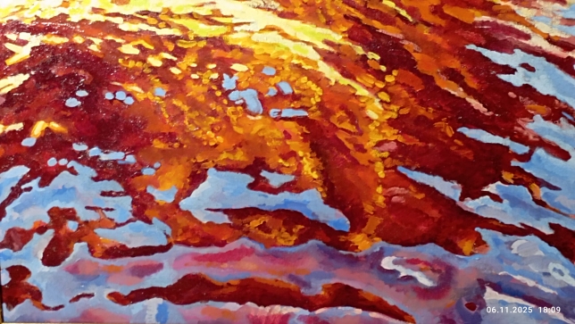 Painting for sale online - Red water