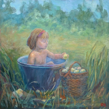 Painting for sale online - Happy childhood