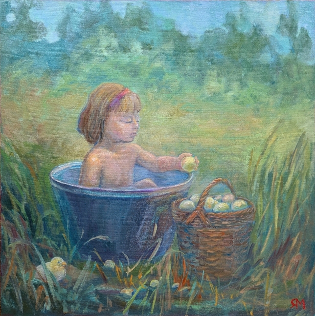 Painting for sale online - Happy childhood