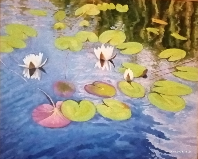 Painting for sale online - Three lilies