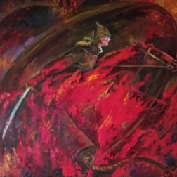 Painting for sale online - The Red Amazon