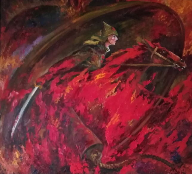 Painting for sale online - The Red Amazon