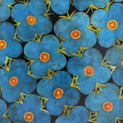 Painting for sale online - Blue flowers