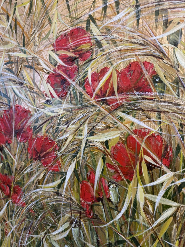 Painting for sale online - Field of poppies
