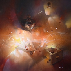 Painting for sale online - Coffee history