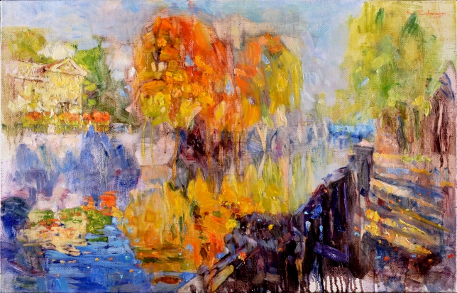 Painting for sale online - October, Griboyedov Canal