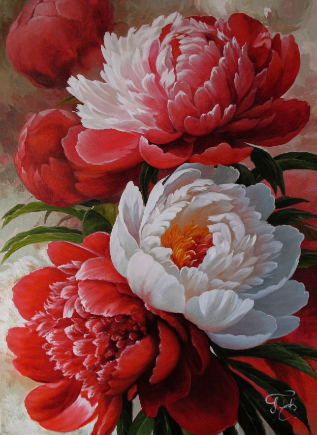 Painting for sale online - Peonies