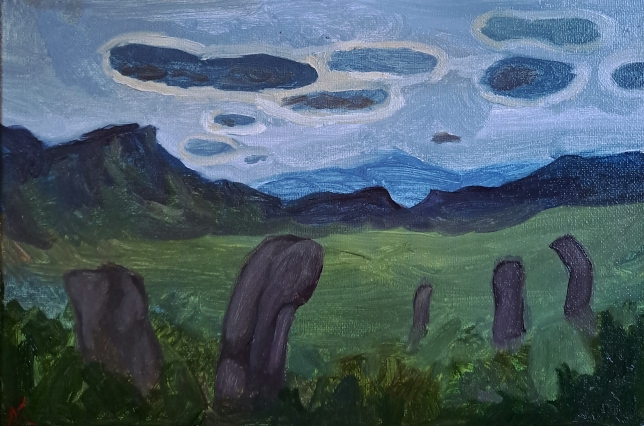 Painting for sale online - in the steppe