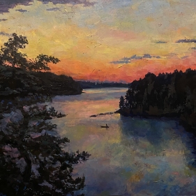 Painting for sale online - White Night Finland