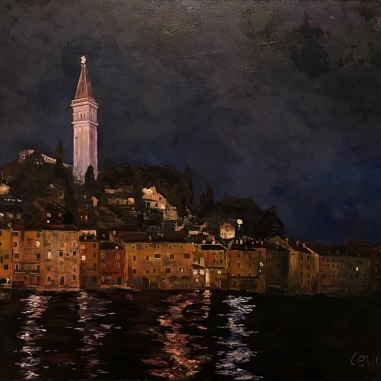 Painting for sale online - Rovinj night