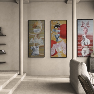 Painting for sale online - Triptych “Journey”1-2