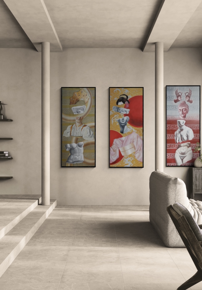 Painting for sale online - Triptych “Journey”1-2