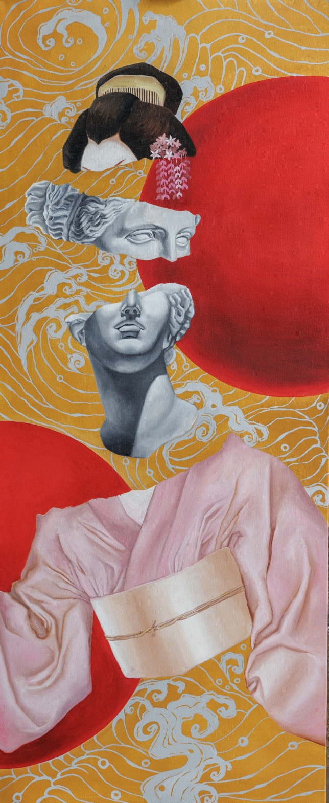 Painting for sale online - Triptych “Journey”1-2