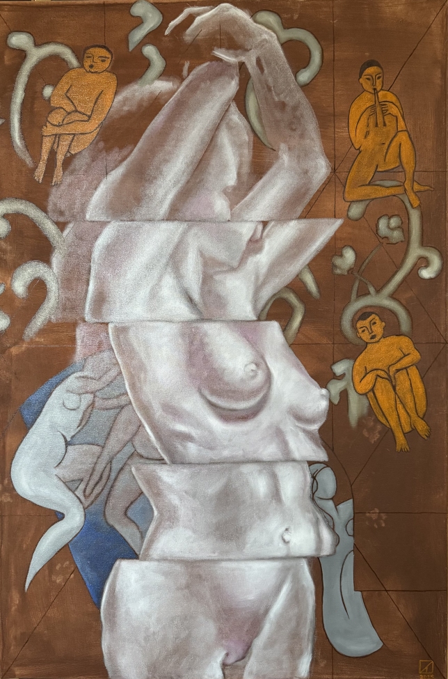 Painting for sale online - «Танец» под «Музыку» Матисса