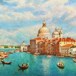 Painting for sale online - Ancient city on the water