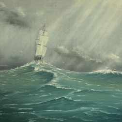 Painting for sale online - On the waves