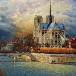 Painting for sale online - Notre Dame Cathedral