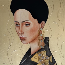 Painting for sale online - Золотые рыбки