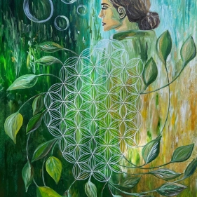 Painting for sale online - NATURE WOMAN