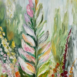 Painting for sale online - Flowering leaf